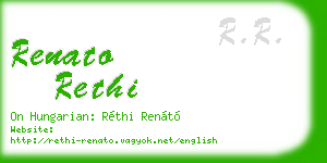 renato rethi business card